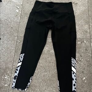 Nicole Miller Kids Leggings with Black and White Pattern